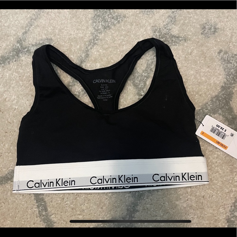 NWT Calvin Klein Modern Cotton Bralette - Black